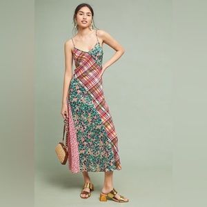 Anthropologie x Kachel Elena Silk Slip Dress Sz 4